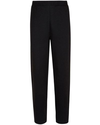 Bally Logo-embroidered Straight-leg Track Trousers - Black