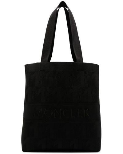 Moncler Shopper Met Monogram Jacquard - Zwart