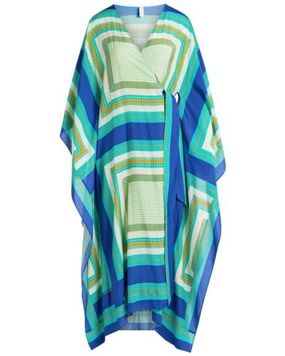 Jonathan Simkhai Geometric-pattern Beach Dress - Blue