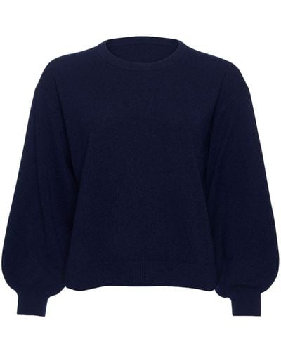 Eres Long-sleeve Knitted Sweater - Blue