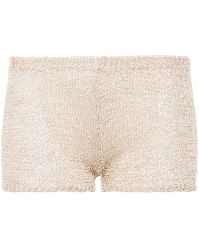Paloma Wool Trefle knitted shorts - Neutro