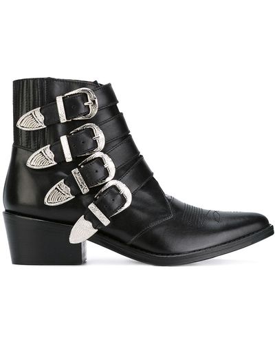 Toga Multi straps boots - Nero