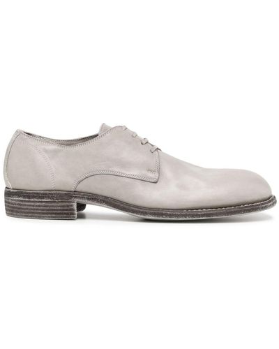 Guidi Almond-toe Lace-up Derby Shoes - White