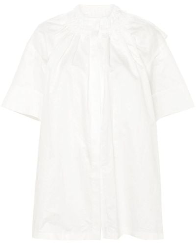 Jil Sander Long Ruffle-collar Shirt - ホワイト
