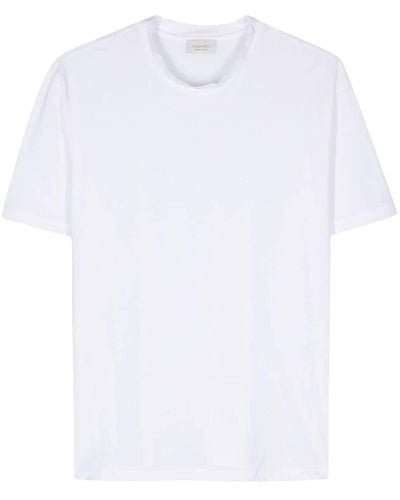 Mazzarelli T-Shirt mit Stretchanteil - Weiß