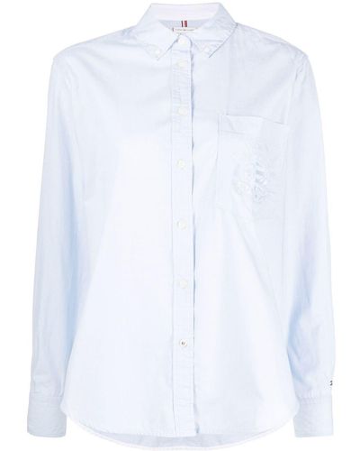 Tommy Hilfiger Embroidered-logo Shirt - White