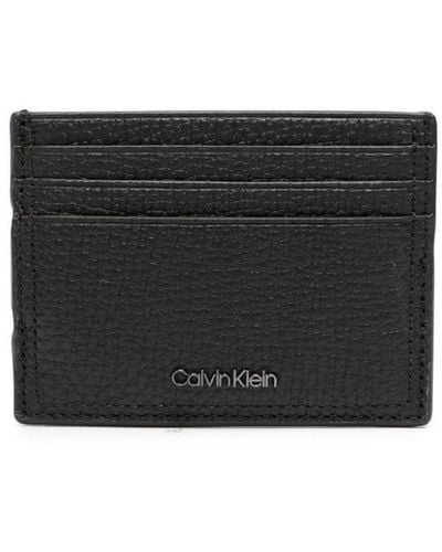 Calvin Klein Minimalism Leather Cardholder - Black