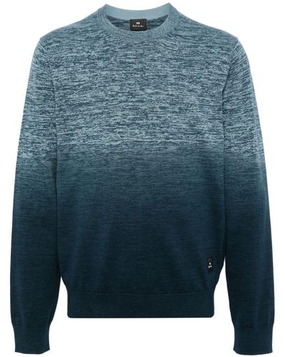 PS by Paul Smith Gradient-effect Sweater - Blue