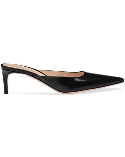 Gianvito Rossi Lindsay 55mm Leather Mules - Black