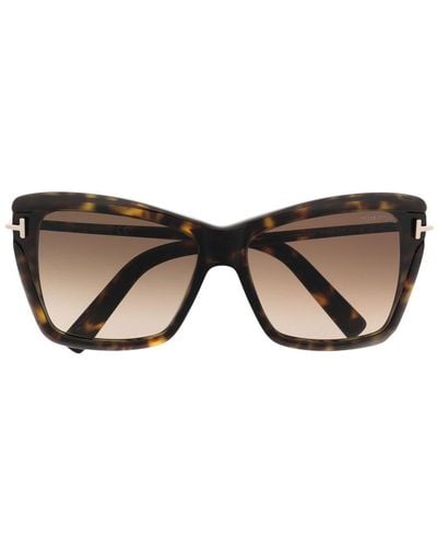 Tom Ford Leah Cat-Eye-Sonnenbrille - Braun