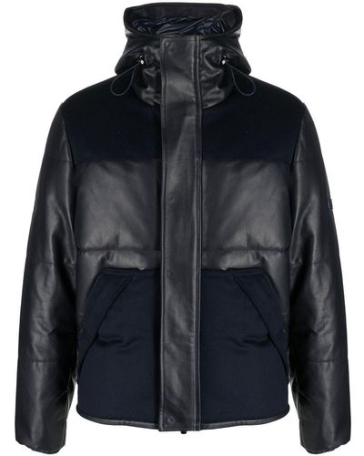 Jacob Cohen Paneled Puffer Hooded Jacket - Black