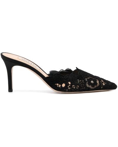 Arteana Lace 85mm Pointed-toe Court Shoes - Black