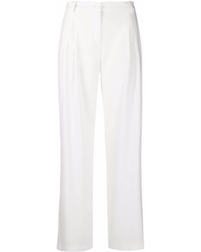 Patrizia Pepe Dart Detail Tailored Trousers - White