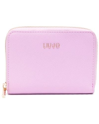 Liu Jo Logo-lettering Bi-fold Wallet - Pink
