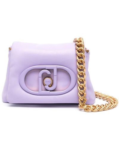 Liu Jo Logo-plaque Padded Crossbody Bag - Purple