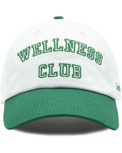Sporty & Rich Logo-embroidered Cotton-twill Baseball Cap - Green