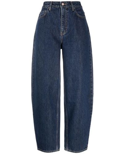 Ganni Stary High-waisted Jeans - Blue