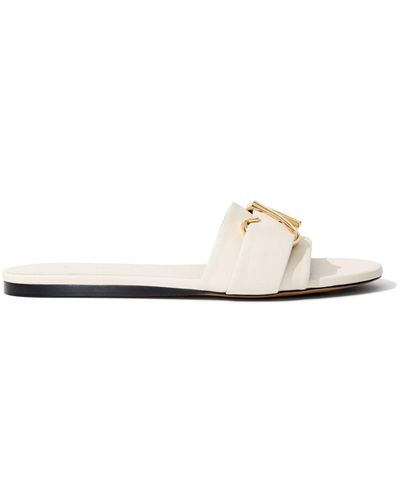 Proenza Schouler Monogram Slide Sandals - White