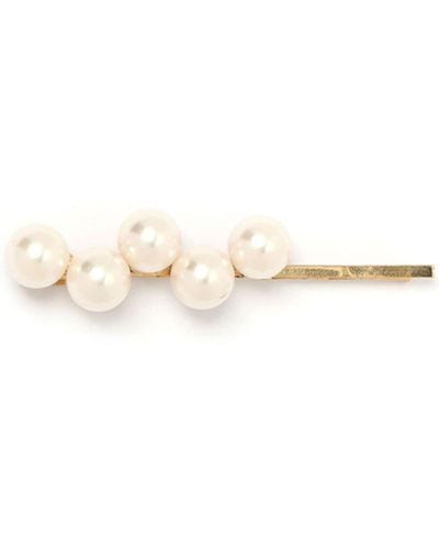 Jennifer Behr Pins à détails de perles - Neutre