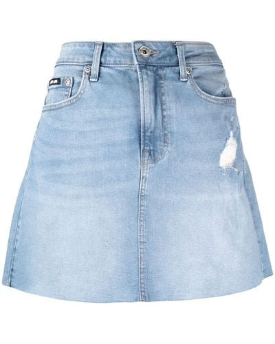 DKNY Mini Denim Skirt - Blue