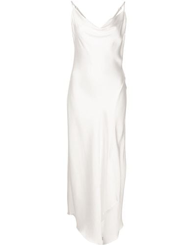 Jonathan Simkhai Cowl-neck Spaghetti-strap Dress - White