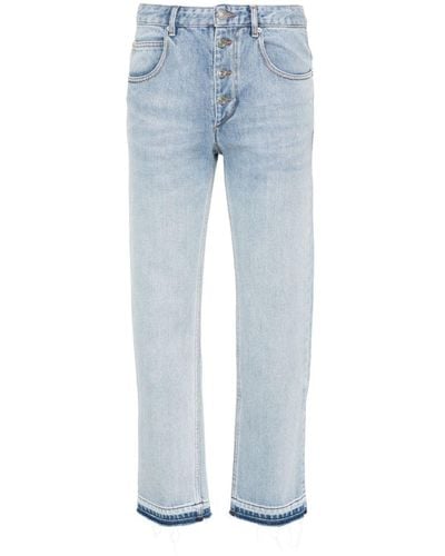 Isabel Marant Jemina Slim-Fit Cropped Jeans - Blue