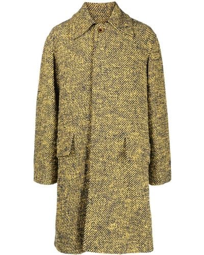 Wales Bonner André Single-breasted Coat - Green