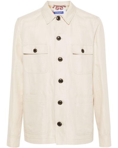 Jacob Cohen Twill Shirt Jacket - Natural