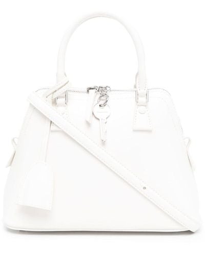 Maison Margiela Bolso 5AC mini con asa - Blanco