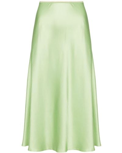 N°21 Pleated Midi Skirt - Green