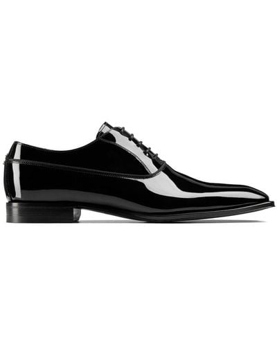 Jimmy Choo Foxley Patent Leather Oxford Shoes - Black