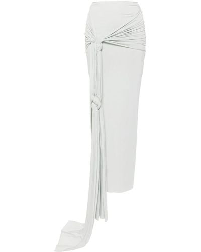 Concepto Knot-detail Skirt - White