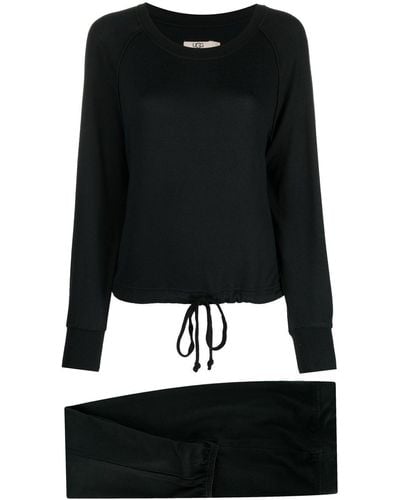 UGG Drawstring Loungewear Set - Black