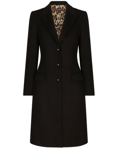 Dolce & Gabbana Manteaux en laine - Noir
