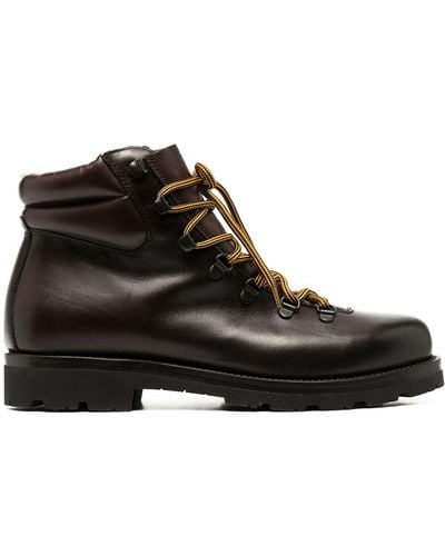 SCAROSSO Padded-ankle Lace-up Boots - Multicolour