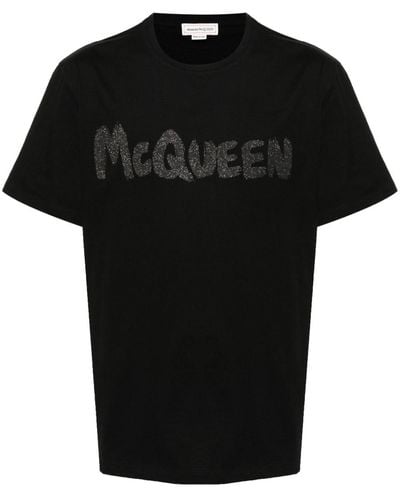 Alexander McQueen Logo-print cotton T-shirt - Schwarz