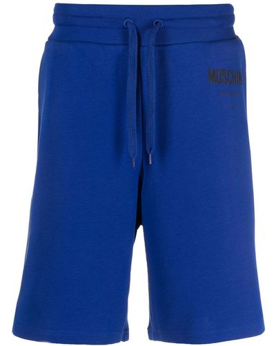 Moschino Shorts Met Trekkoord - Blauw