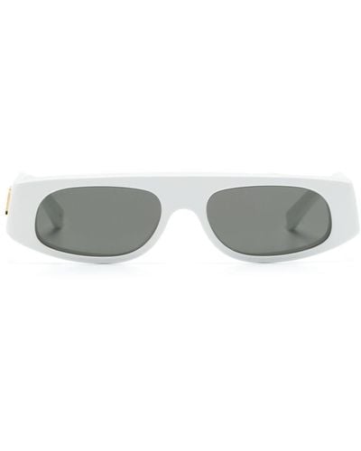 Gucci Rectangle-frame Sunglasses - Grey