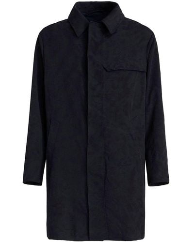 Etro Single-breasted Trench Cot - Blue