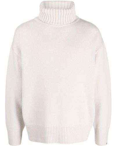 Extreme Cashmere Roll-neck Cashmere Sweater - White