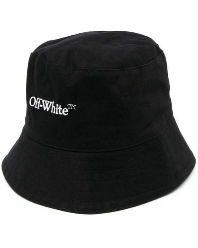 Off-White c/o Virgil Abloh Logo-embroidered Bucket Hat - Black
