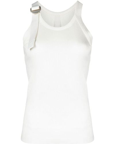 Dion Lee Buckled Tank Top - White