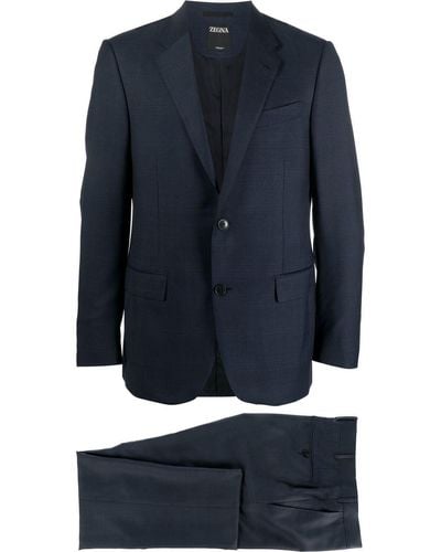 ZEGNA Einreihiger Anzug - Blau