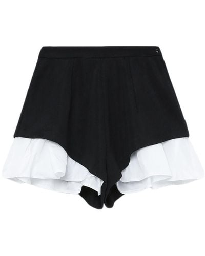 Toga Layered Pleated Shorts - Black