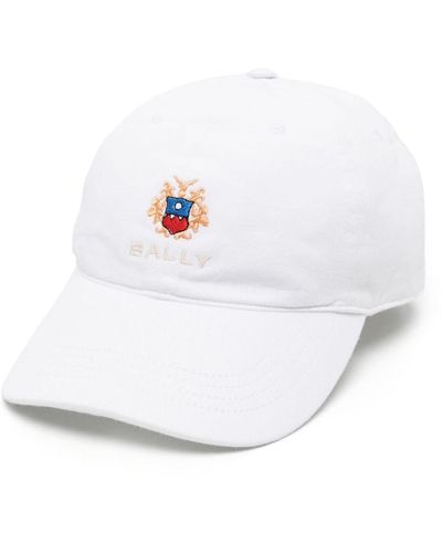 Bally Logo-embroidered Baseball Cap - White