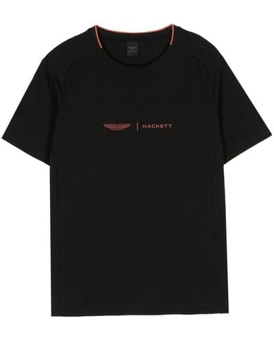 Hackett Aston Martin Hemd mit Logo - Schwarz