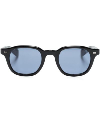 Eyevan 7285 Square-frame Tinted Sunglasses - Blue