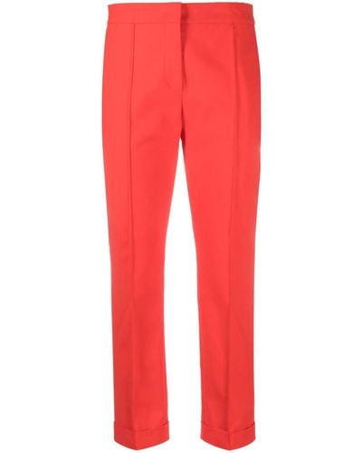 Moschino Pantalon de tailleur à coupe courte - Rouge