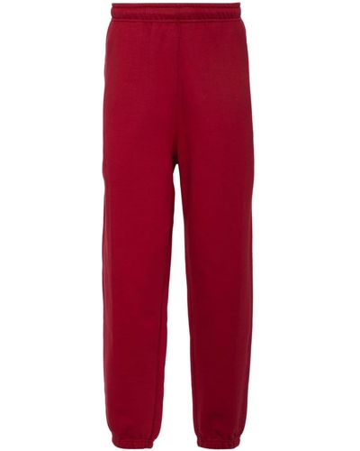 Nike Trainingsbroek Met Geborduurd Logo En Toelopende Pijpen - Rood