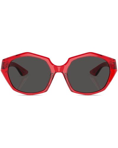 Oliver Peoples Translucent Oversize-frame Sunglasses - Red